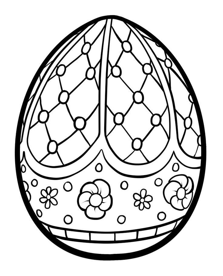 easter egg coloring pages for kıds (2) « Preschool and ...