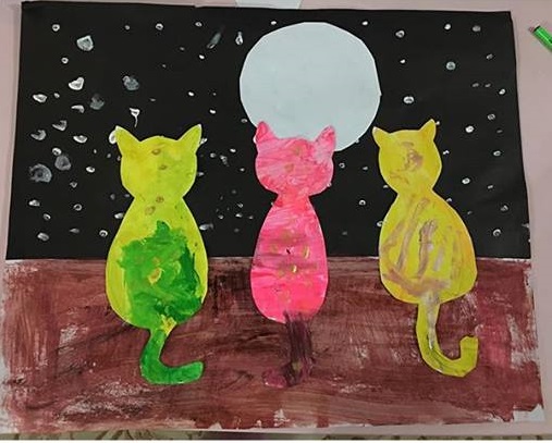 😻🎨 This cat scrape painting is such a fun and easy kid art activity