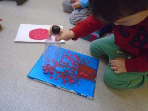 Plastic bottle painting